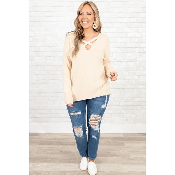 Azura Exchange  Blue Plus Size Distressed Ripped Skinny Jeans - Picture 5 of 7